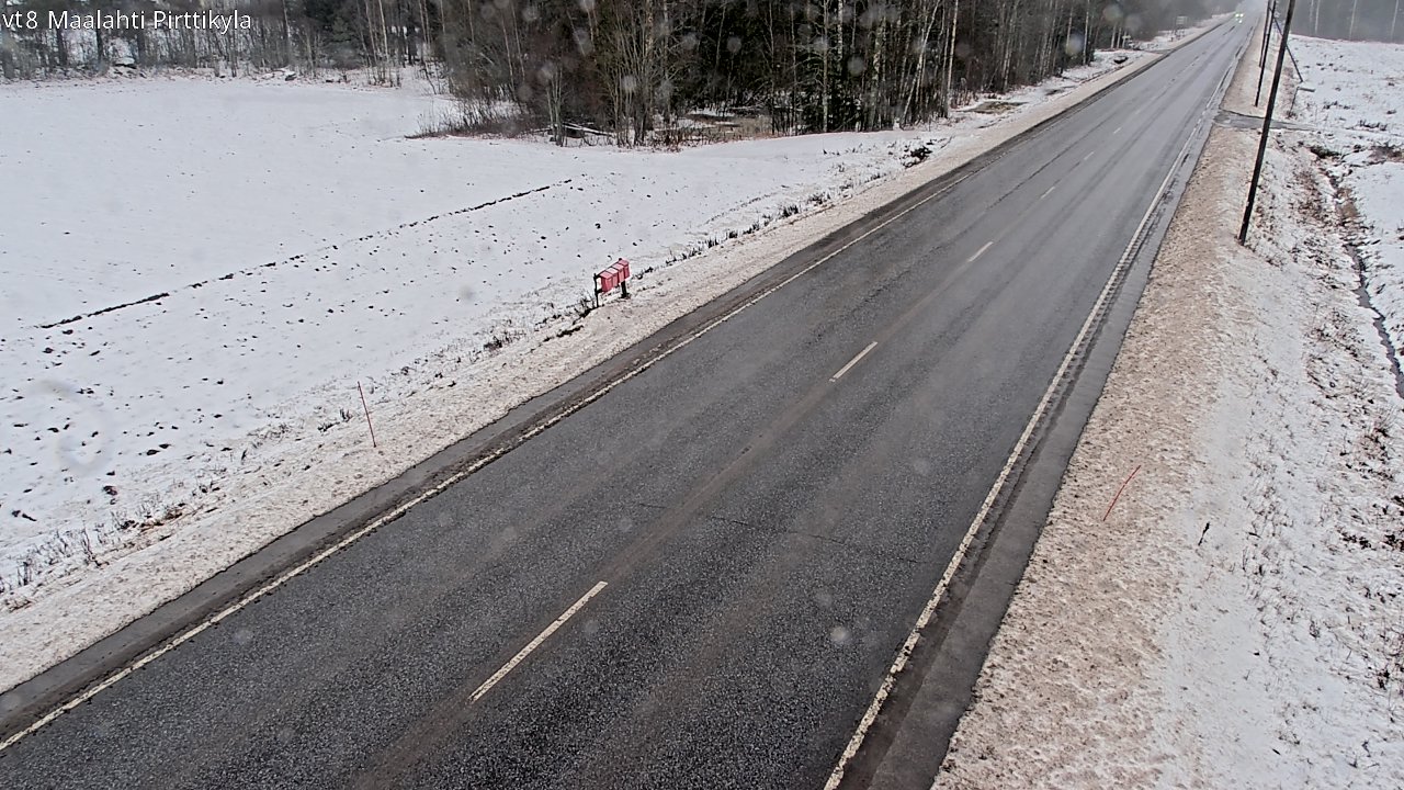 Weather Camera Image Väg 8 Malax, Pörtom, Maalahti, Pohjanmaa