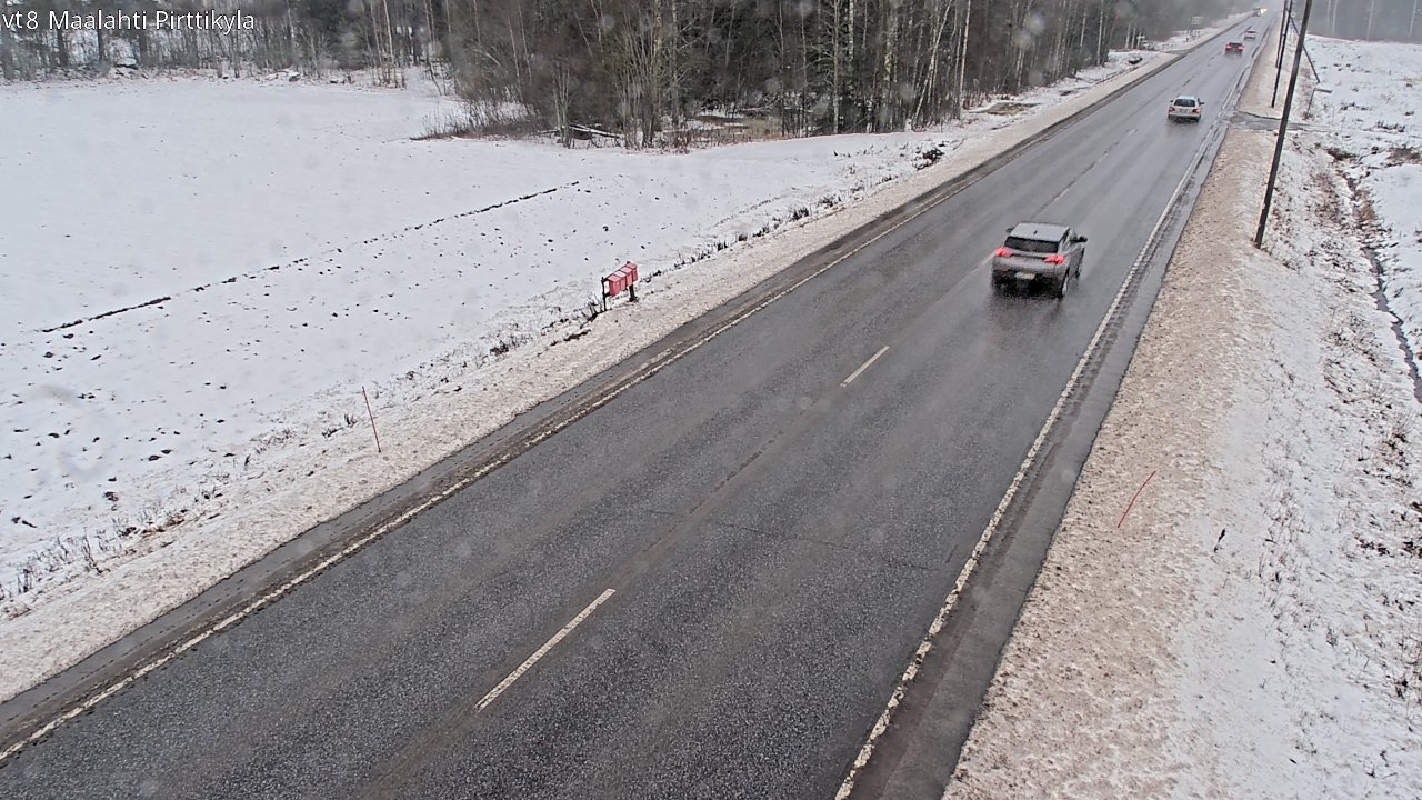 Weather Camera Image Väg 8 Malax, Pörtom, Maalahti, Pohjanmaa