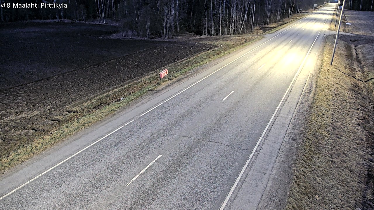 Weather Camera Image Väg 8 Malax, Pörtom, Maalahti, Pohjanmaa