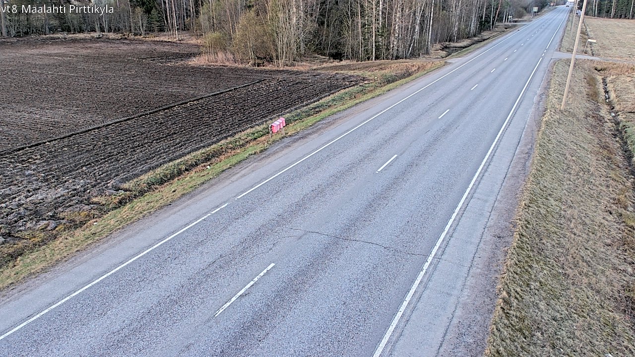 Weather Camera Image Väg 8 Malax, Pörtom, Maalahti, Pohjanmaa