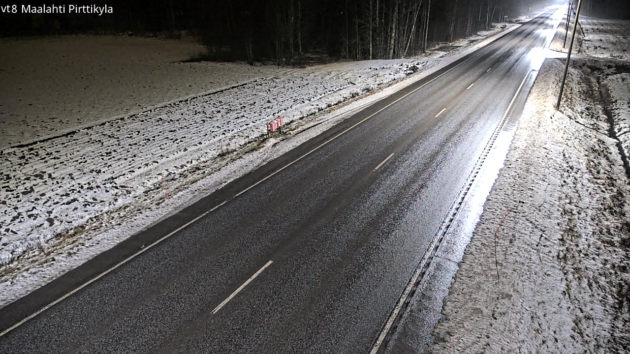 Weather Camera Image Väg 8 Malax, Pörtom, Maalahti, Pohjanmaa