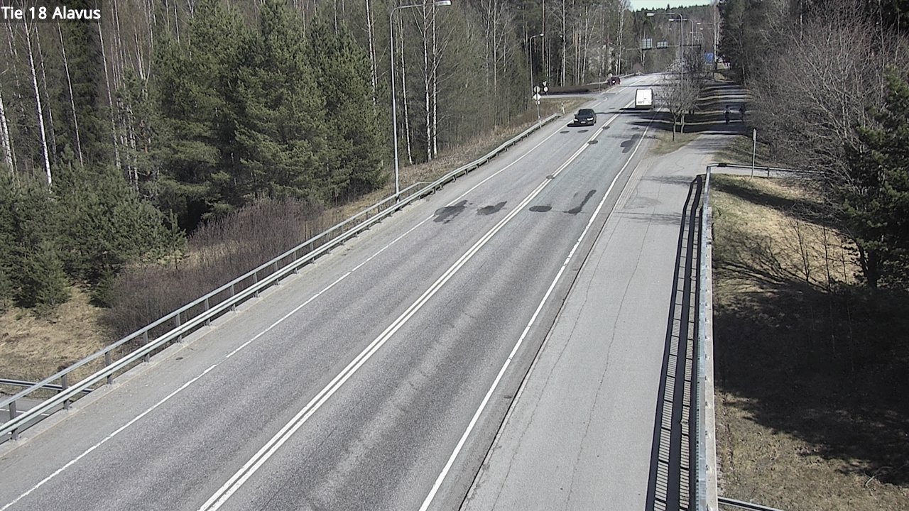 Weather Camera Image Väg 18 Alavo, Alavus, Etelä-Pohjanmaa
