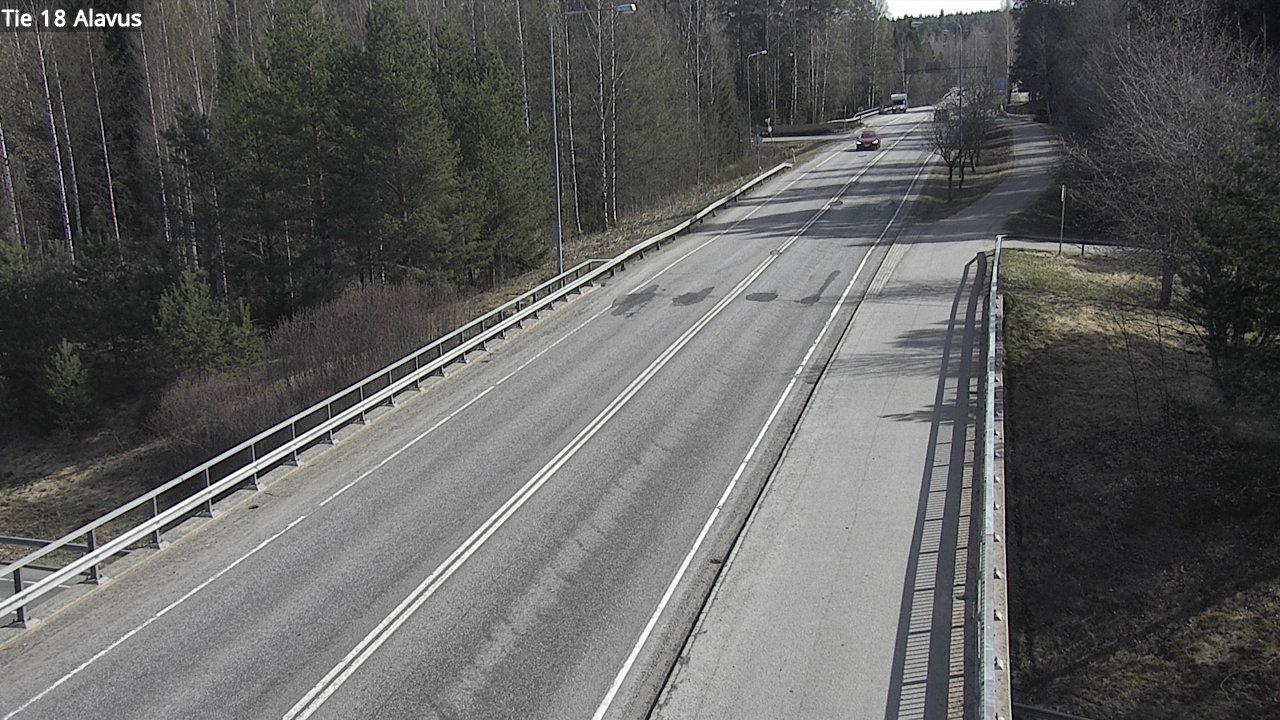 Weather Camera Image Väg 18 Alavo, Alavus, Etelä-Pohjanmaa