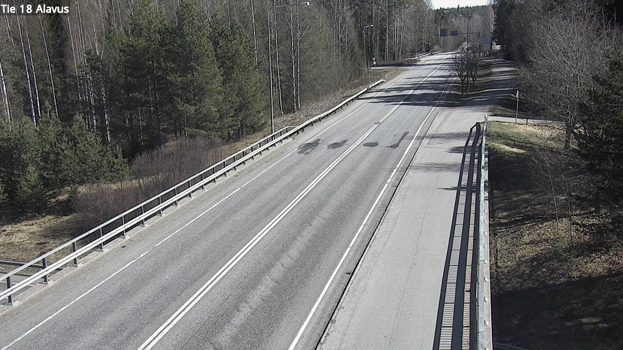 Weather Camera Image Väg 18 Alavo, Alavus, Etelä-Pohjanmaa