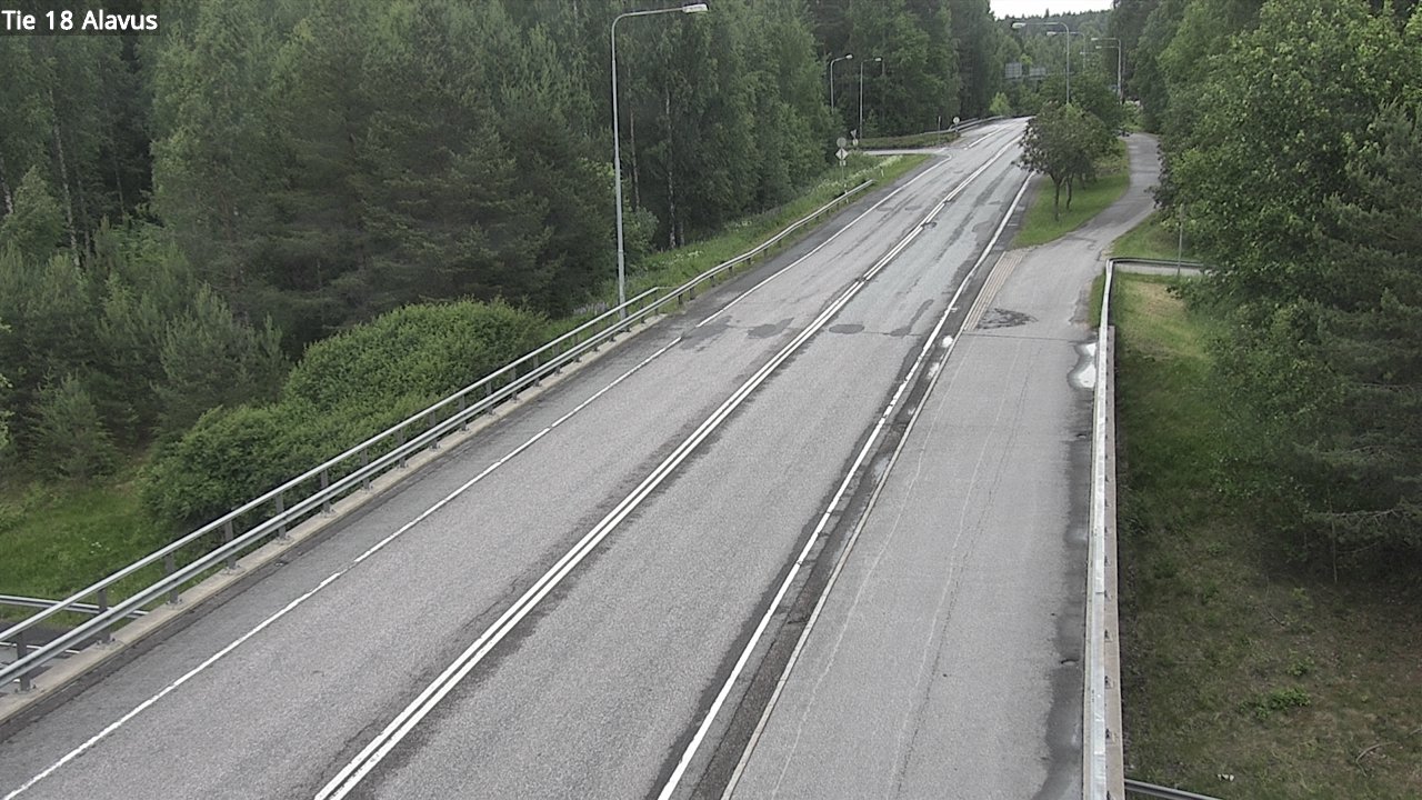 Weather Camera Image Väg 18 Alavo, Alavus, Etelä-Pohjanmaa
