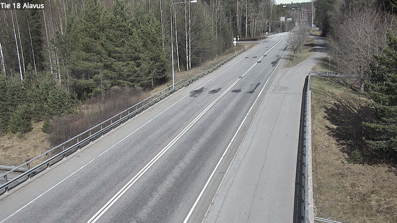 Weather Camera Image Väg 18 Alavo, Alavus, Etelä-Pohjanmaa