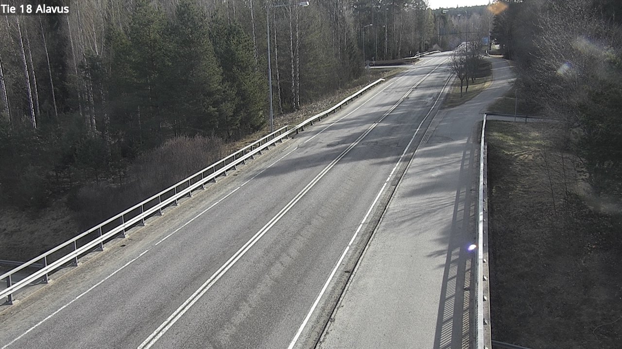 Weather Camera Image Väg 18 Alavo, Alavus, Etelä-Pohjanmaa