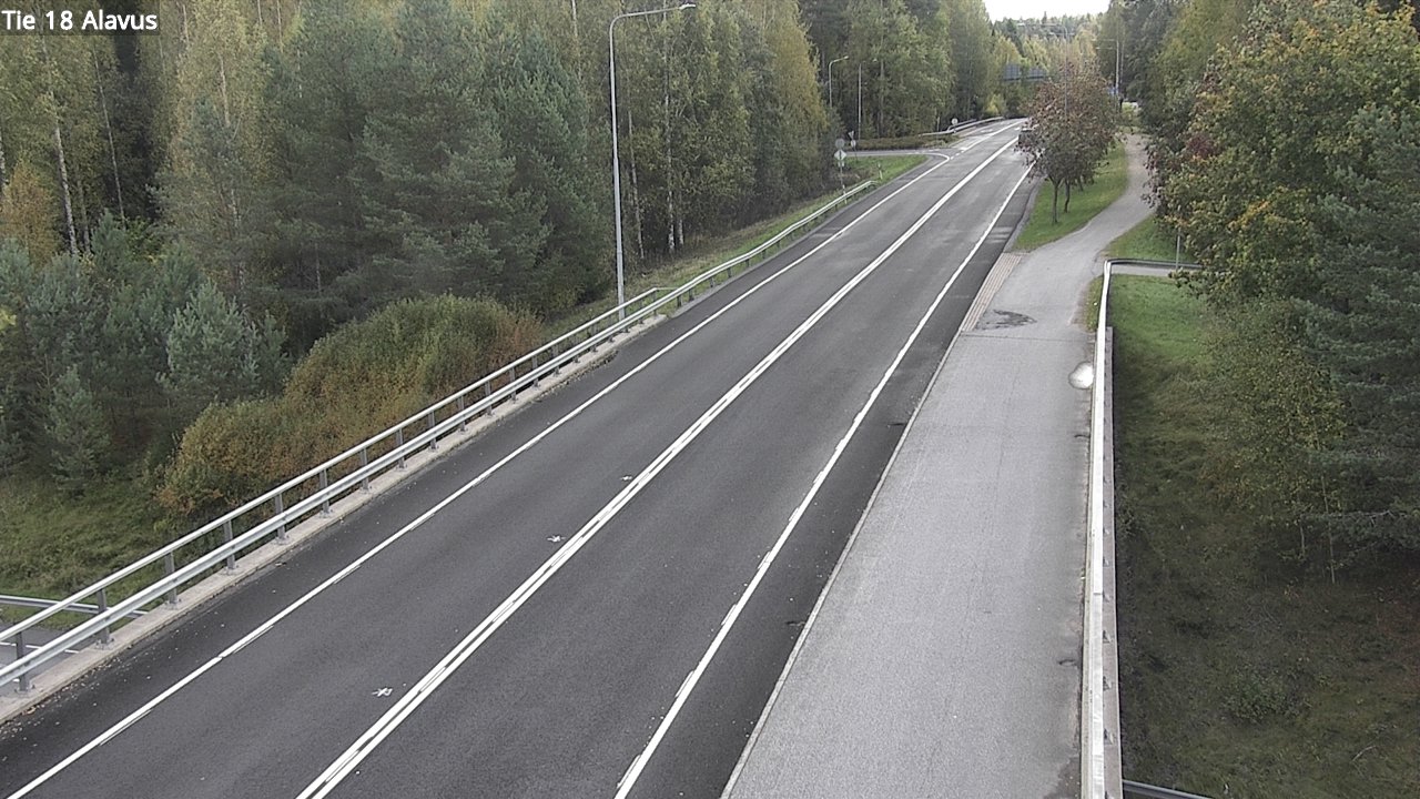 Weather Camera Image Väg 18 Alavo, Alavus, Etelä-Pohjanmaa