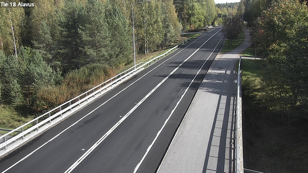 Weather Camera Image Väg 18 Alavo, Alavus, Etelä-Pohjanmaa