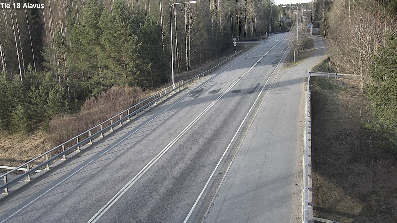 Weather Camera Image Väg 18 Alavo, Alavus, Etelä-Pohjanmaa
