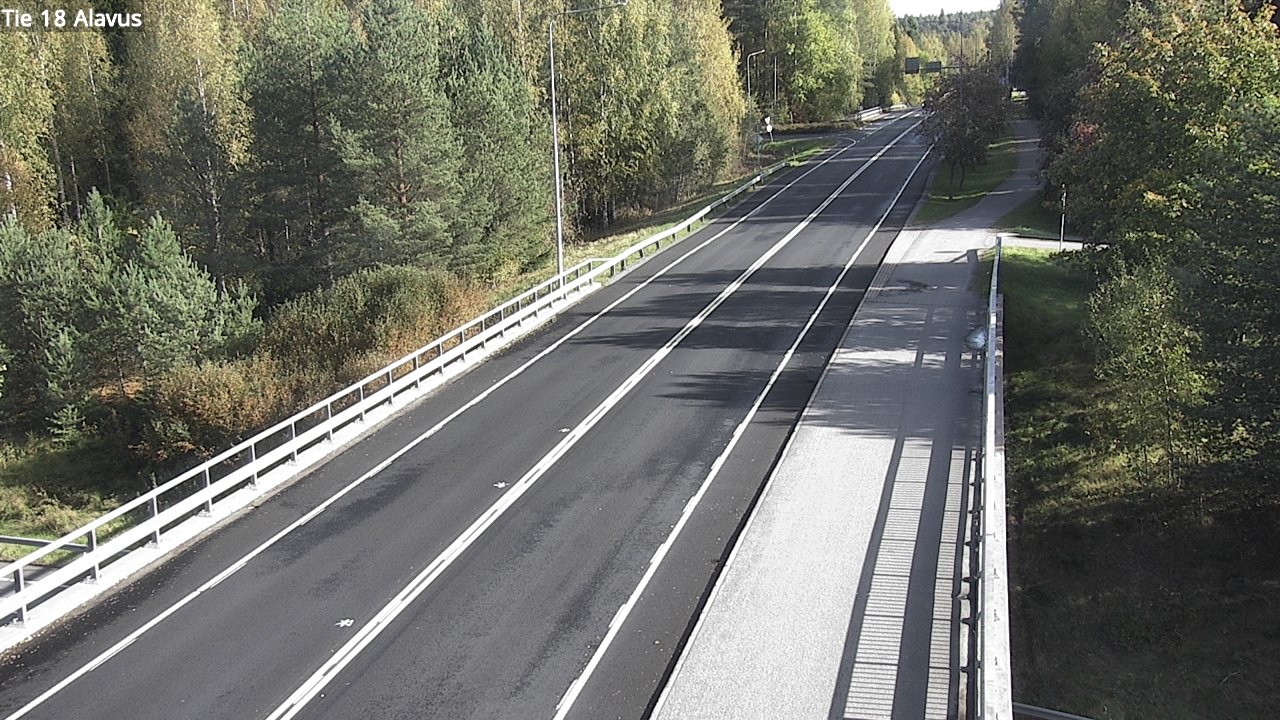 Weather Camera Image Väg 18 Alavo, Alavus, Etelä-Pohjanmaa