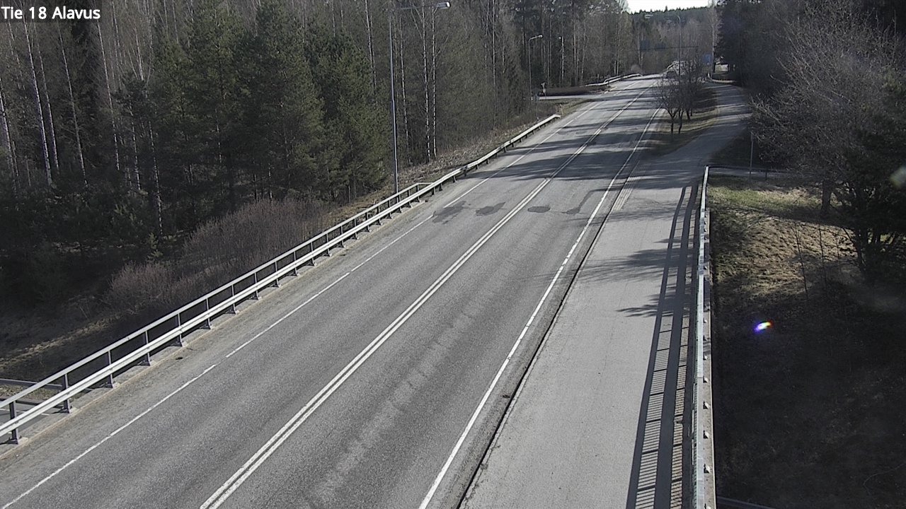Weather Camera Image Väg 18 Alavo, Alavus, Etelä-Pohjanmaa