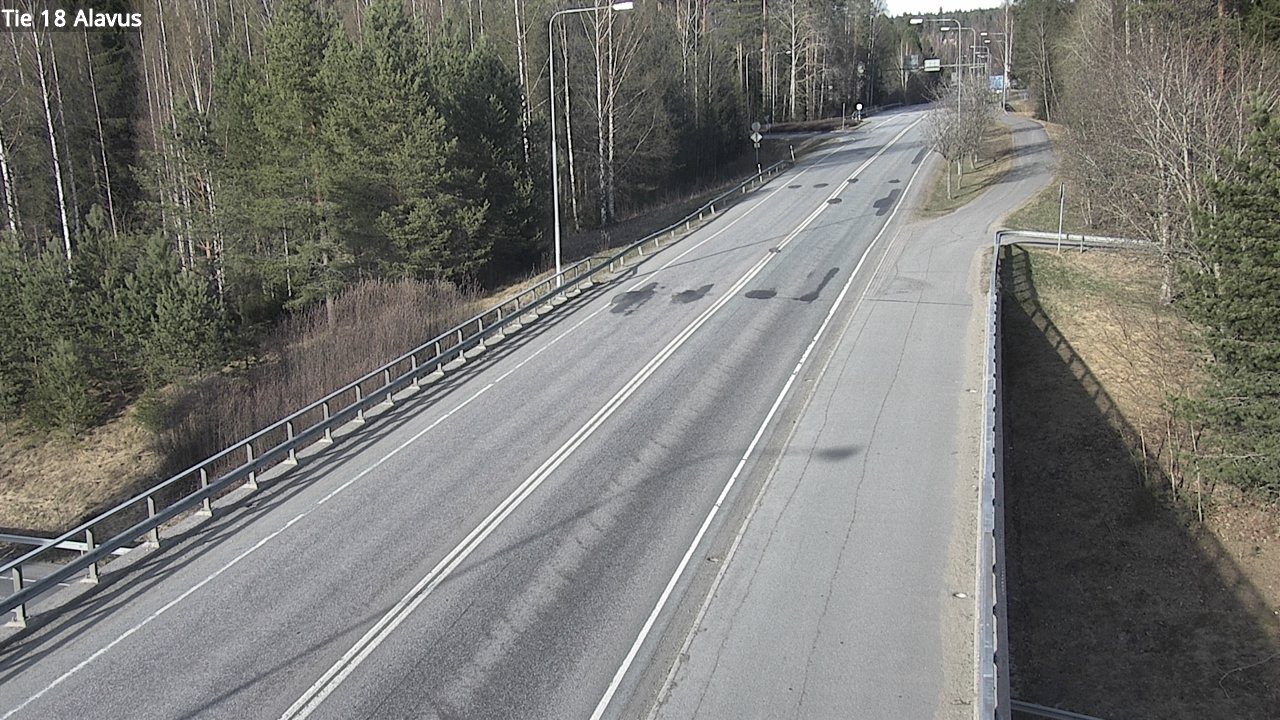 Weather Camera Image Väg 18 Alavo, Alavus, Etelä-Pohjanmaa