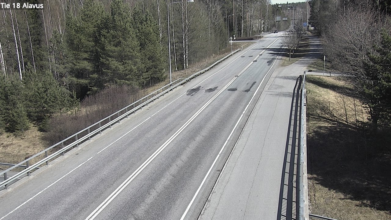 Weather Camera Image Väg 18 Alavo, Alavus, Etelä-Pohjanmaa