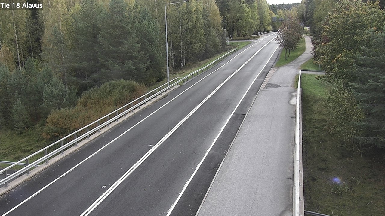 Weather Camera Image Väg 18 Alavo, Alavus, Etelä-Pohjanmaa