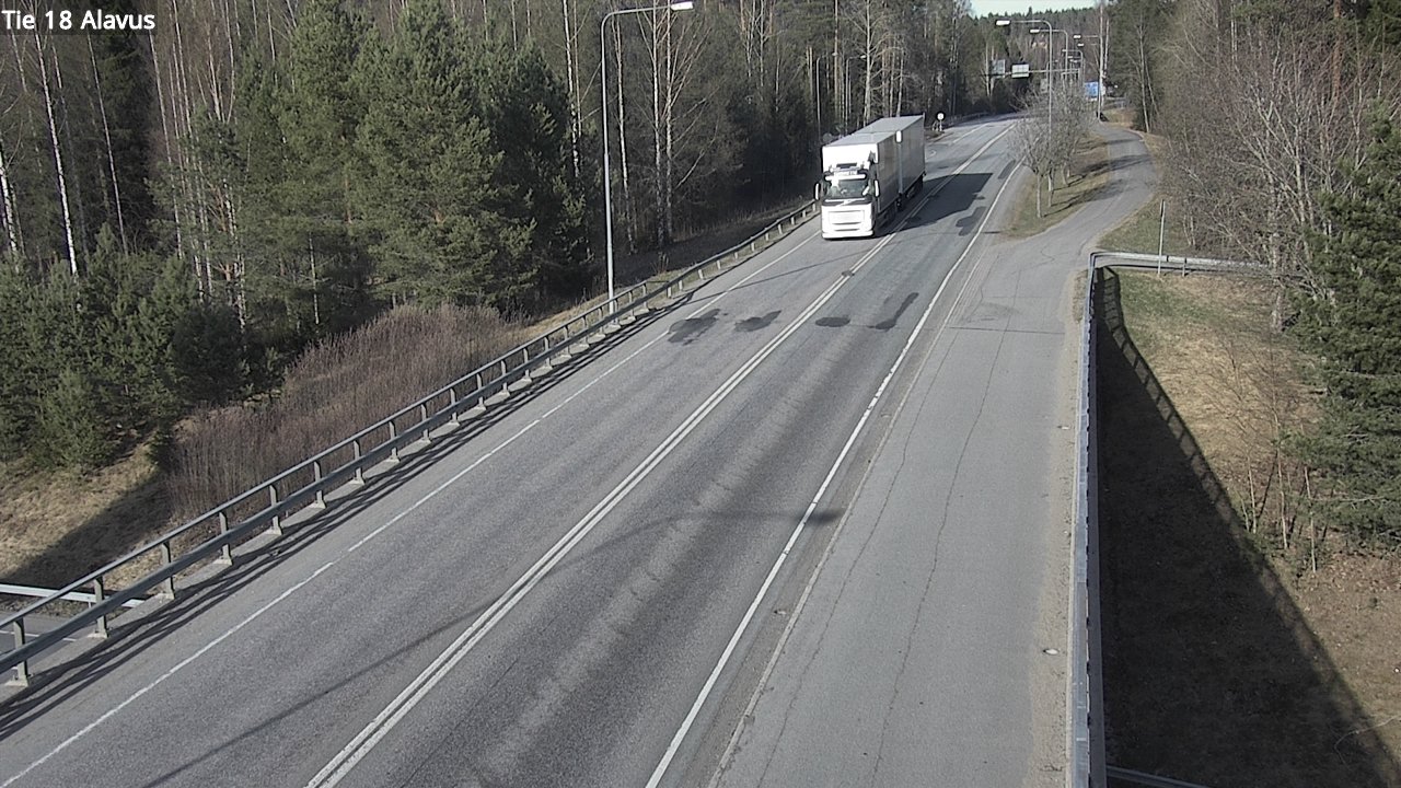 Weather Camera Image Väg 18 Alavo, Alavus, Etelä-Pohjanmaa