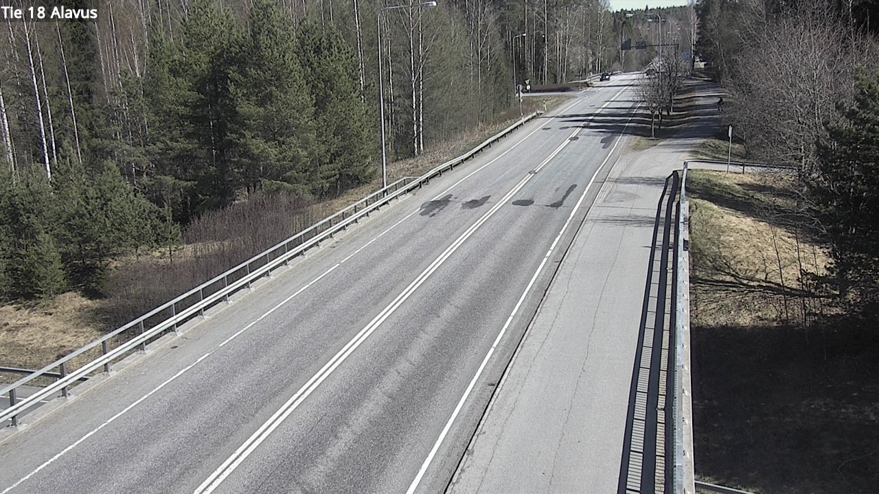 Weather Camera Image Väg 18 Alavo, Alavus, Etelä-Pohjanmaa