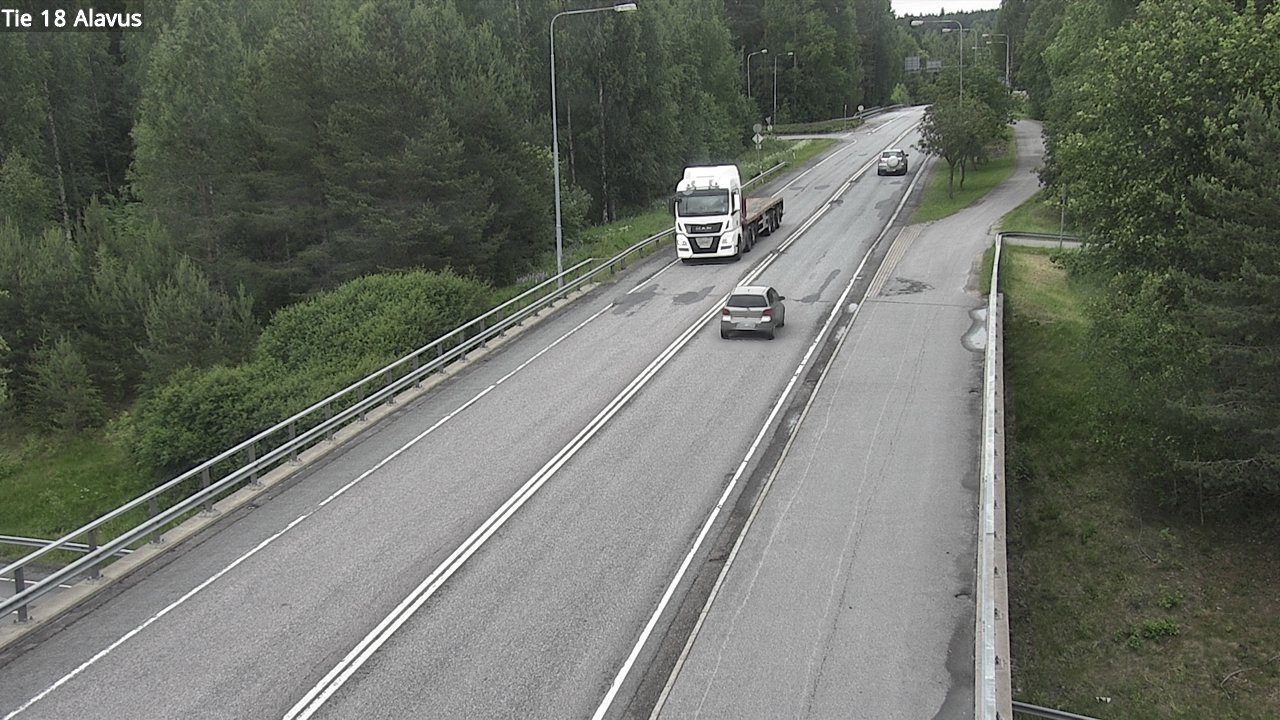 Weather Camera Image Väg 18 Alavo, Alavus, Etelä-Pohjanmaa