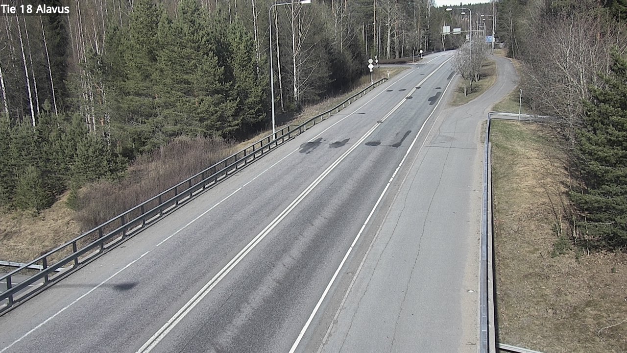 Weather Camera Image Väg 18 Alavo, Alavus, Etelä-Pohjanmaa
