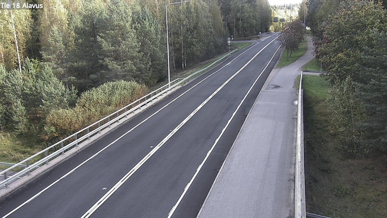 Weather Camera Image Väg 18 Alavo, Alavus, Etelä-Pohjanmaa