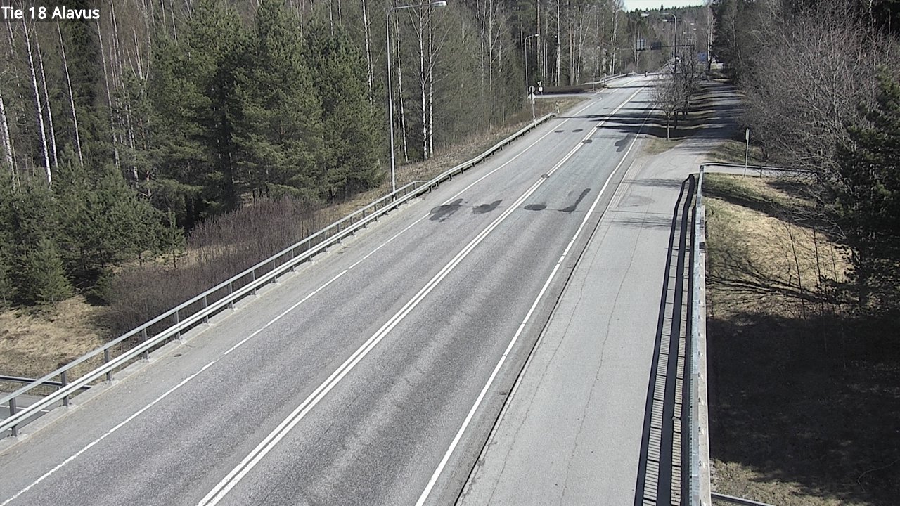 Weather Camera Image Väg 18 Alavo, Alavus, Etelä-Pohjanmaa