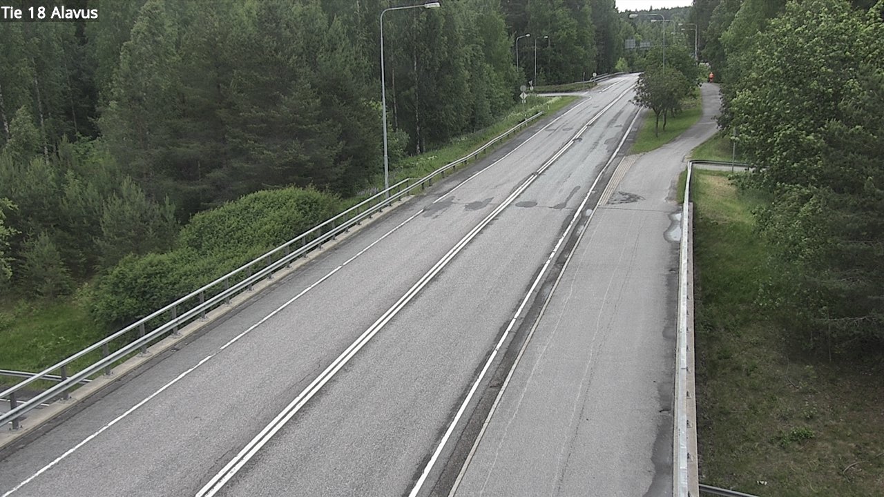 Weather Camera Image Väg 18 Alavo, Alavus, Etelä-Pohjanmaa