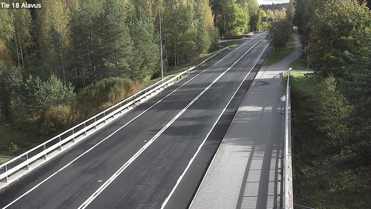 Weather Camera Image Väg 18 Alavo, Alavus, Etelä-Pohjanmaa