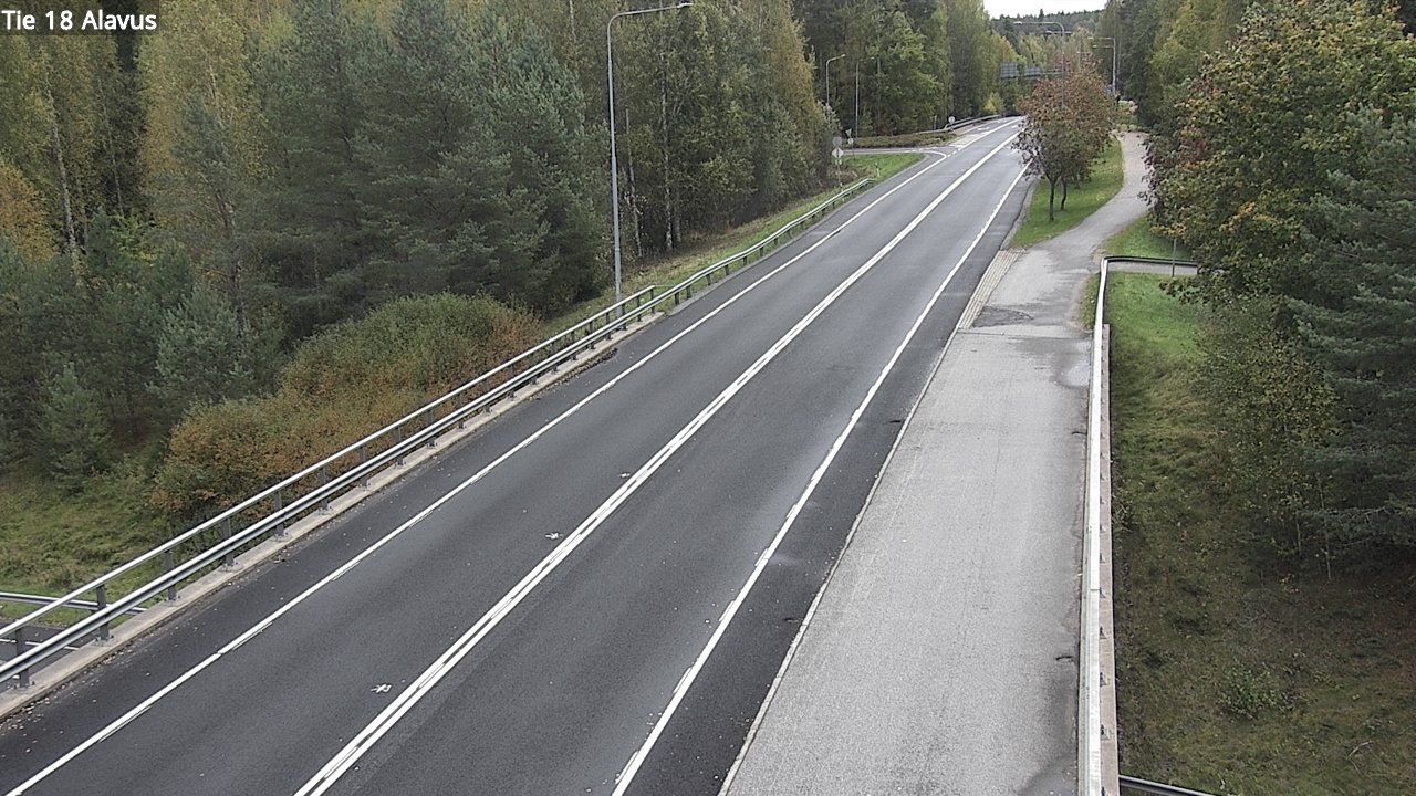 Weather Camera Image Väg 18 Alavo, Alavus, Etelä-Pohjanmaa