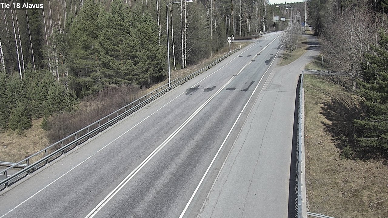 Weather Camera Image Väg 18 Alavo, Alavus, Etelä-Pohjanmaa