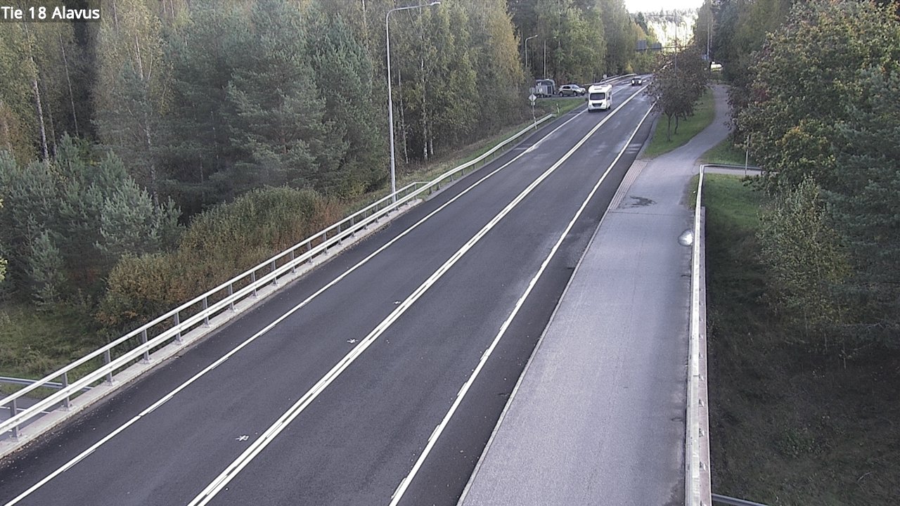 Weather Camera Image Väg 18 Alavo, Alavus, Etelä-Pohjanmaa