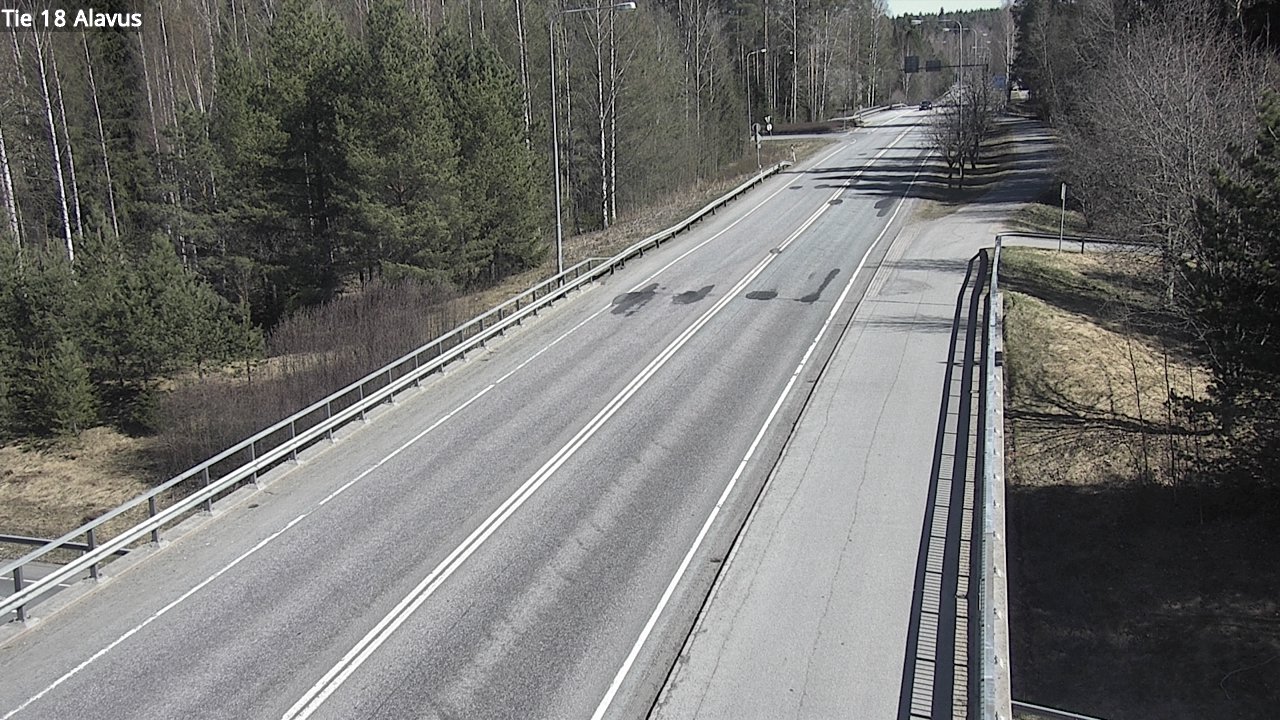 Weather Camera Image Väg 18 Alavo, Alavus, Etelä-Pohjanmaa