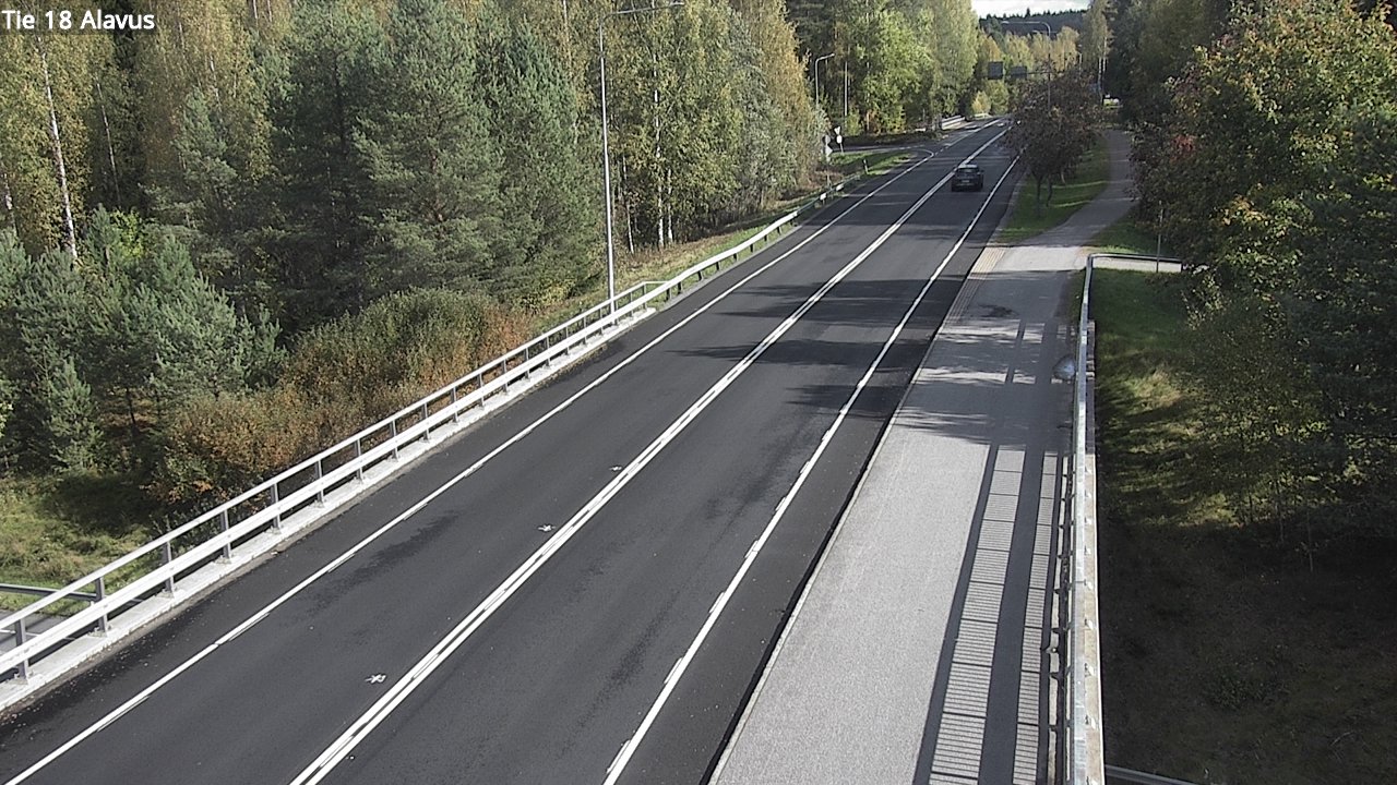 Weather Camera Image Väg 18 Alavo, Alavus, Etelä-Pohjanmaa