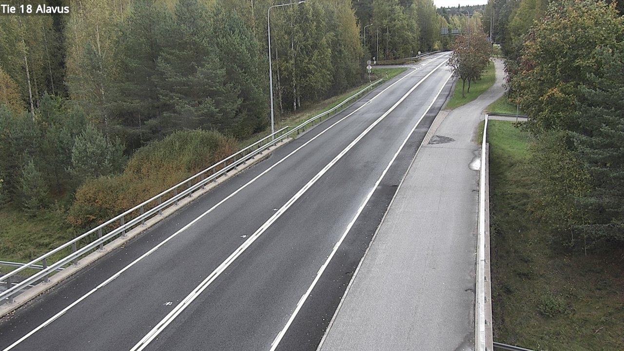 Weather Camera Image Väg 18 Alavo, Alavus, Etelä-Pohjanmaa