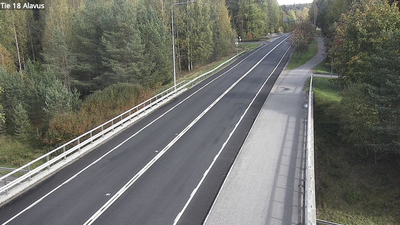 Weather Camera Image Väg 18 Alavo, Alavus, Etelä-Pohjanmaa