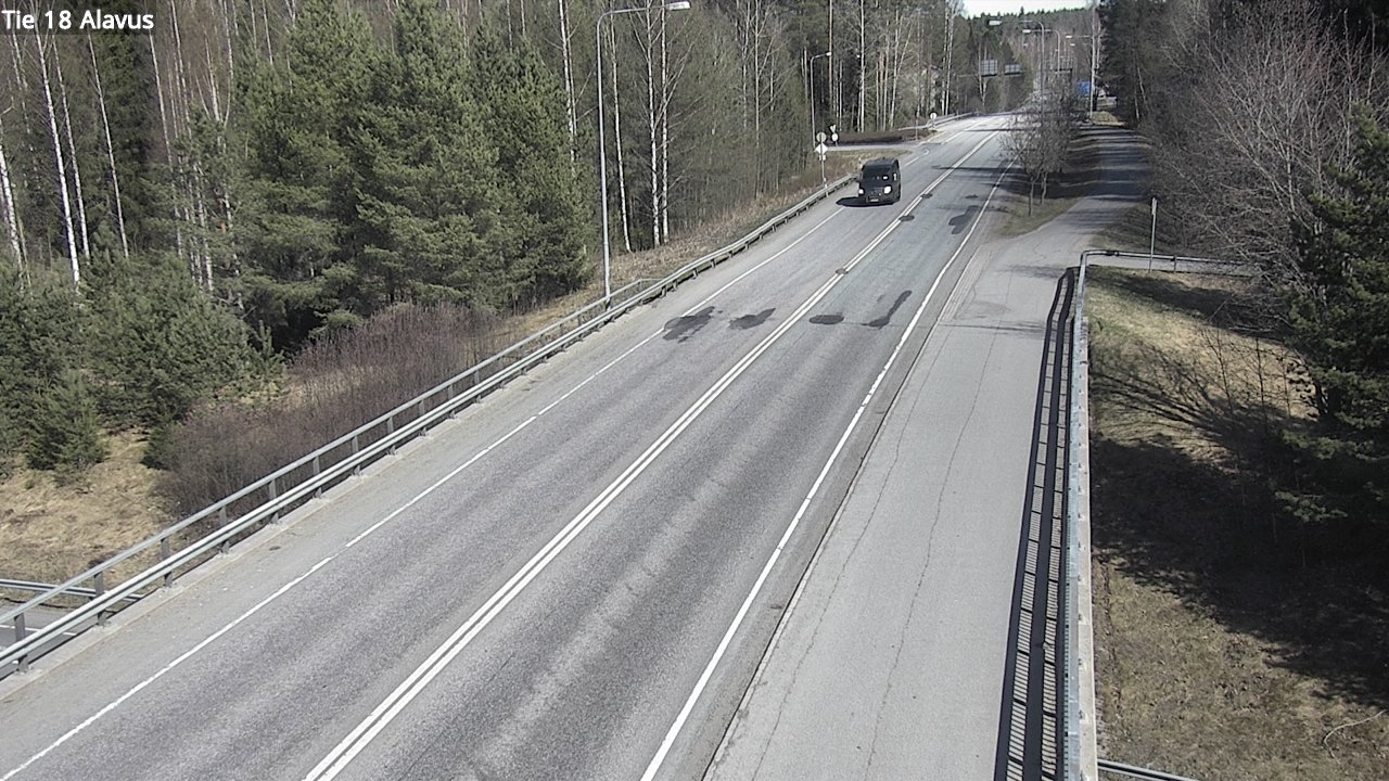 Weather Camera Image Väg 18 Alavo, Alavus, Etelä-Pohjanmaa