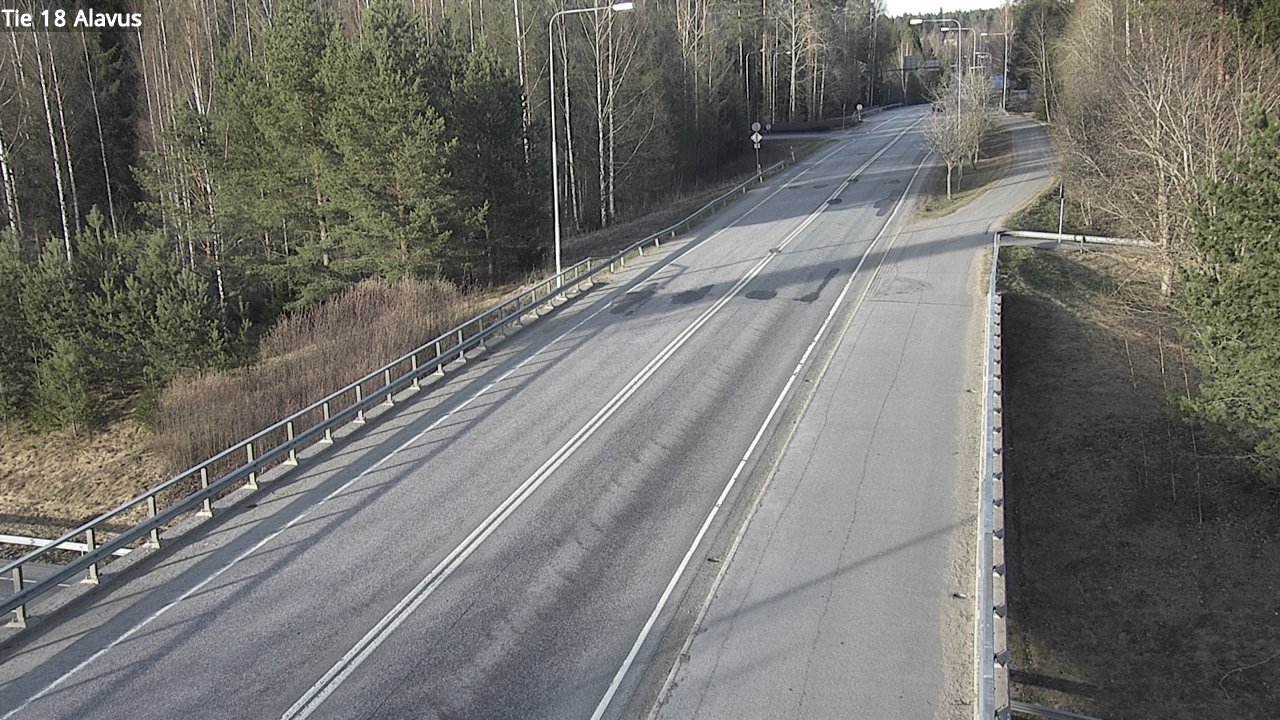 Weather Camera Image Väg 18 Alavo, Alavus, Etelä-Pohjanmaa