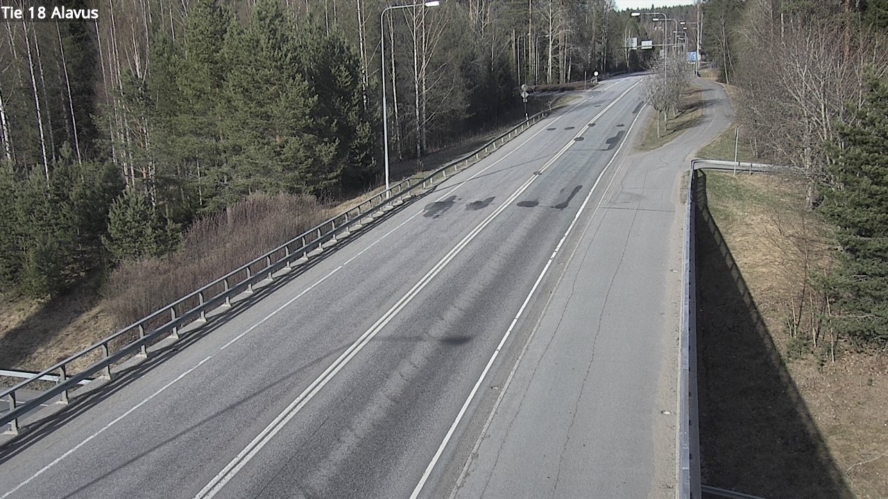 Weather Camera Image Väg 18 Alavo, Alavus, Etelä-Pohjanmaa