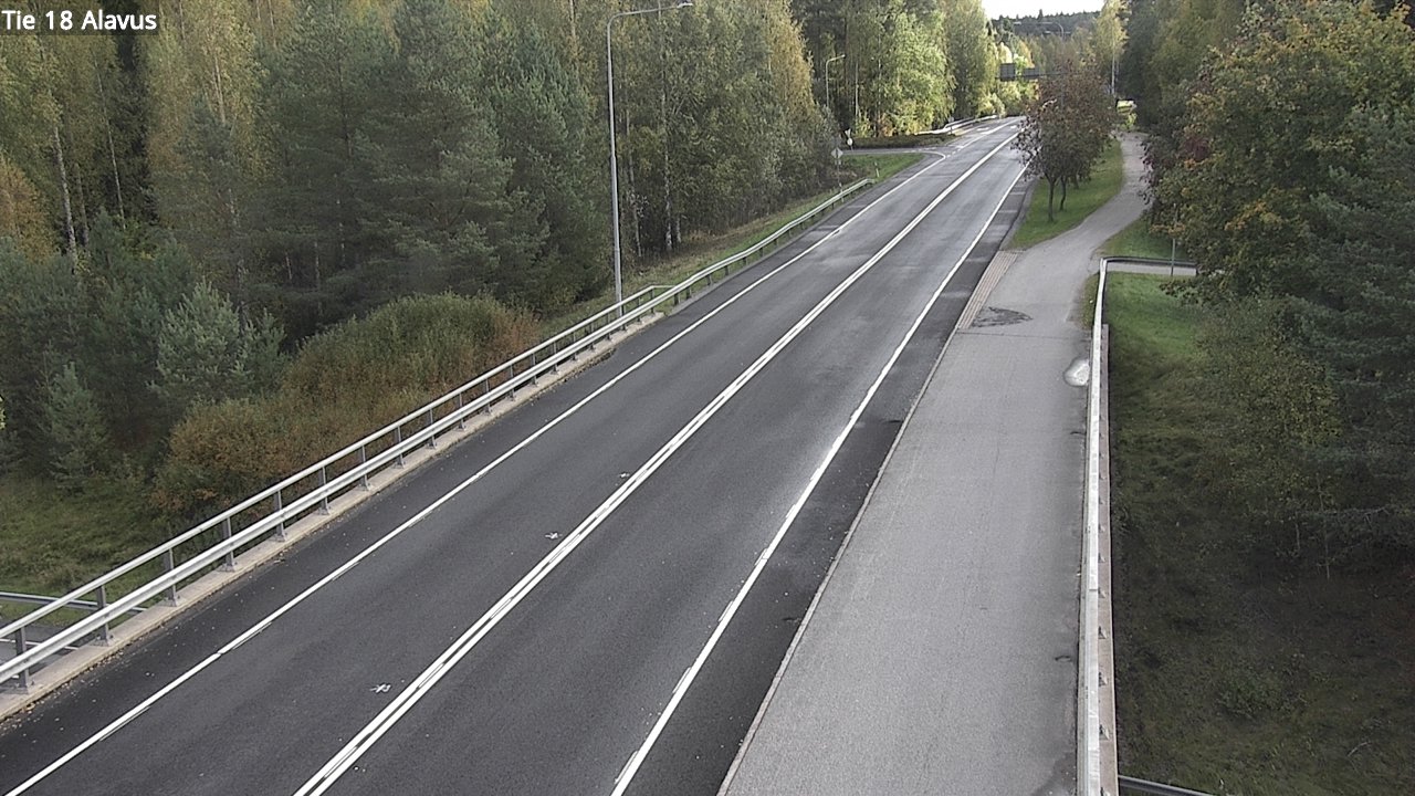 Weather Camera Image Väg 18 Alavo, Alavus, Etelä-Pohjanmaa