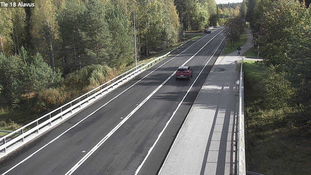 Weather Camera Image Väg 18 Alavo, Alavus, Etelä-Pohjanmaa