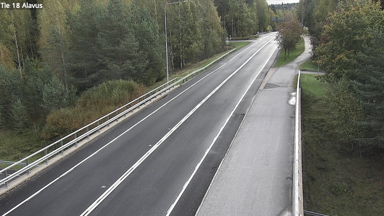 Weather Camera Image Väg 18 Alavo, Alavus, Etelä-Pohjanmaa