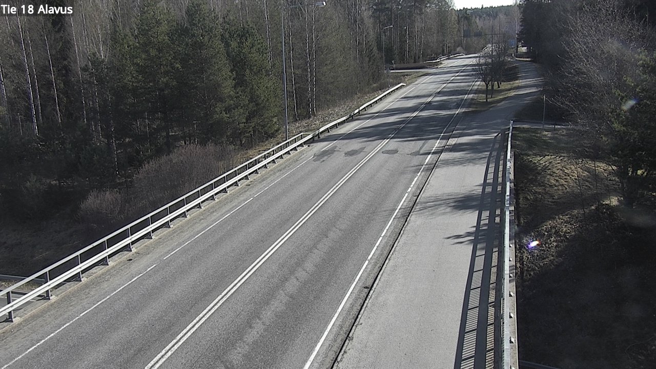 Weather Camera Image Väg 18 Alavo, Alavus, Etelä-Pohjanmaa
