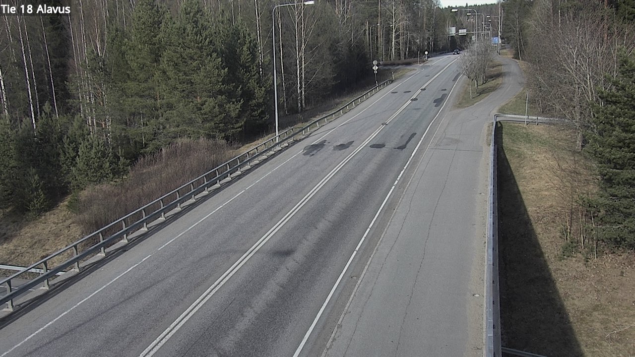 Weather Camera Image Väg 18 Alavo, Alavus, Etelä-Pohjanmaa