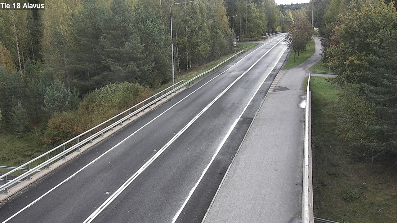 Weather Camera Image Väg 18 Alavo, Alavus, Etelä-Pohjanmaa