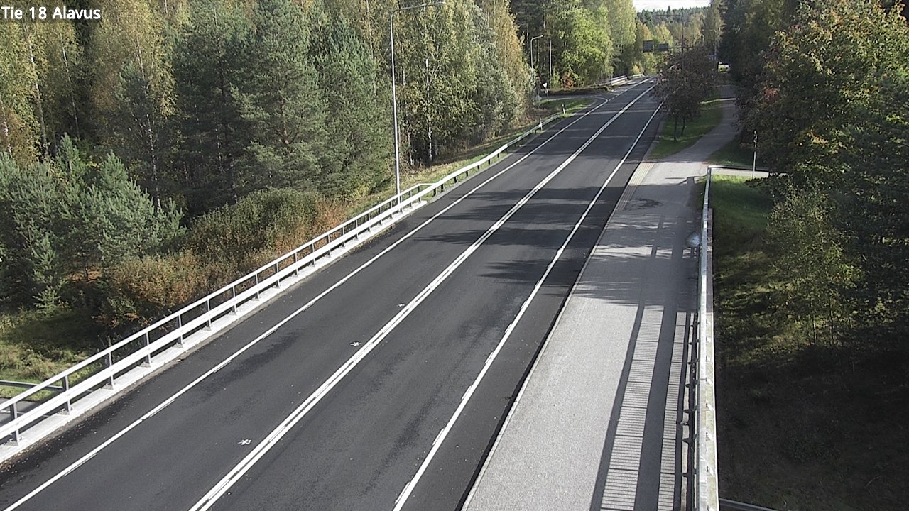 Weather Camera Image Väg 18 Alavo, Alavus, Etelä-Pohjanmaa