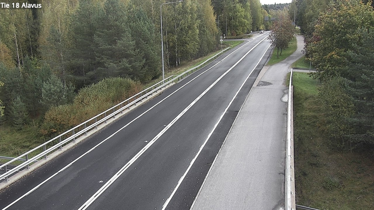 Weather Camera Image Väg 18 Alavo, Alavus, Etelä-Pohjanmaa