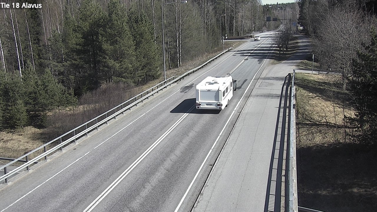 Weather Camera Image Väg 18 Alavo, Alavus, Etelä-Pohjanmaa
