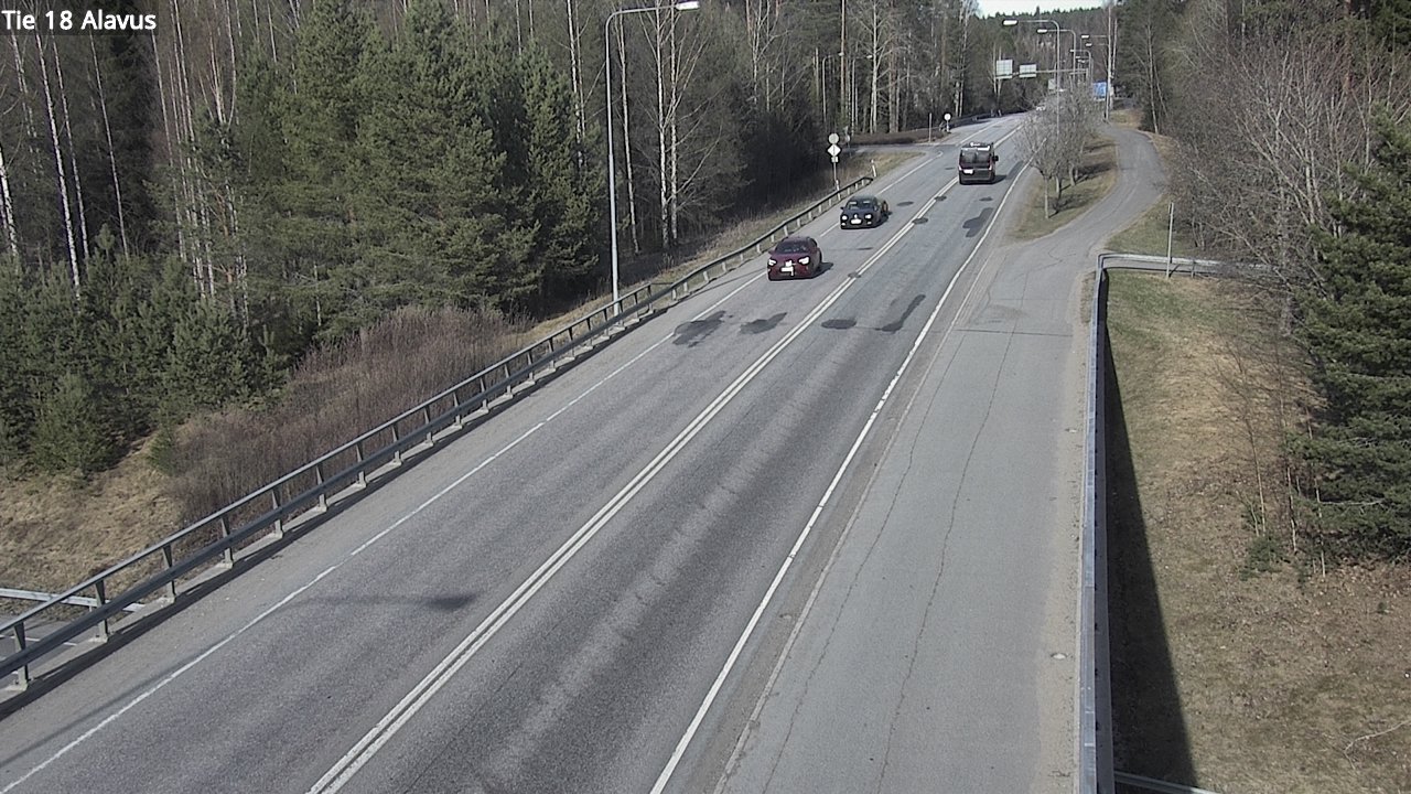 Weather Camera Image Väg 18 Alavo, Alavus, Etelä-Pohjanmaa