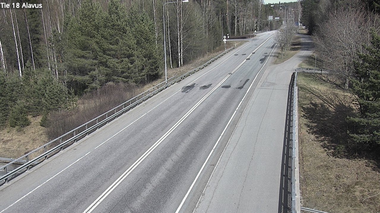 Weather Camera Image Väg 18 Alavo, Alavus, Etelä-Pohjanmaa