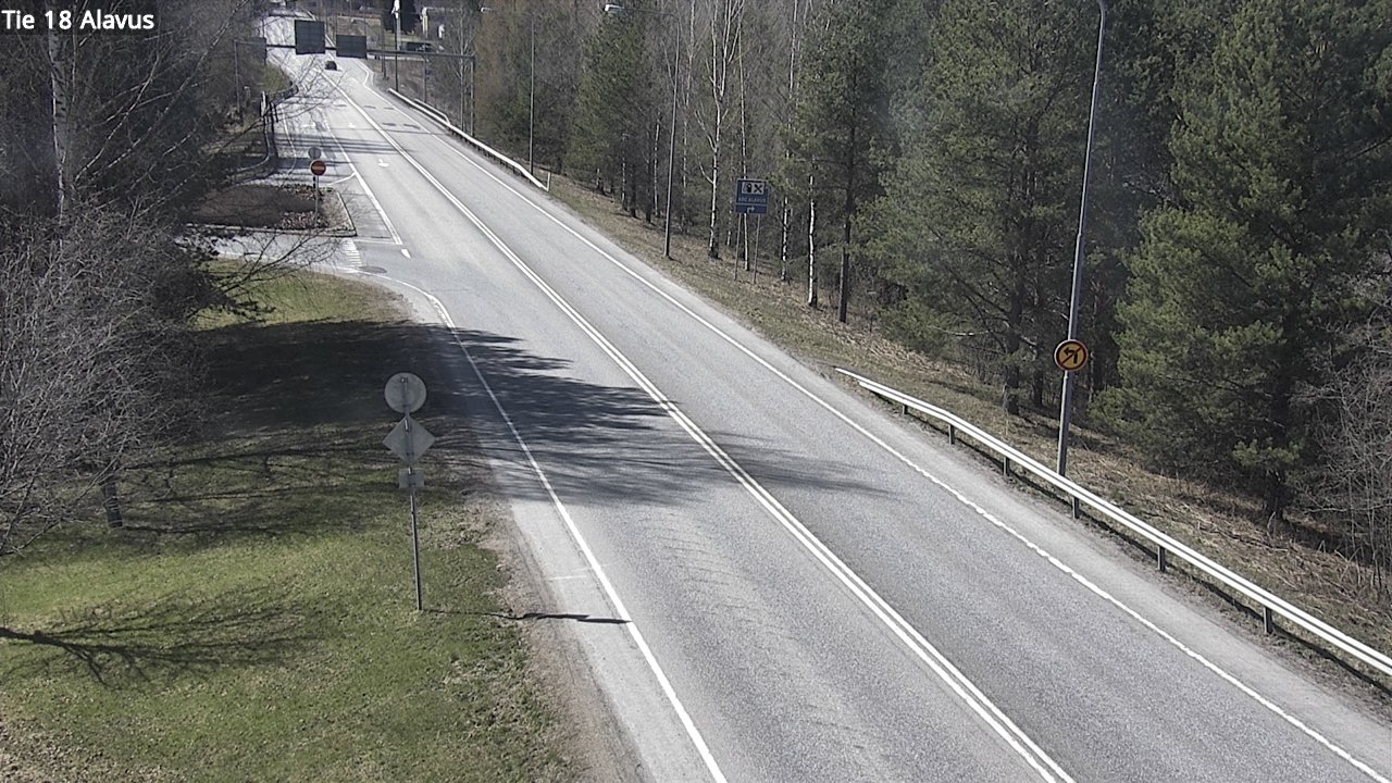 Weather Camera Image Väg 18 Alavo, Alavus, Etelä-Pohjanmaa