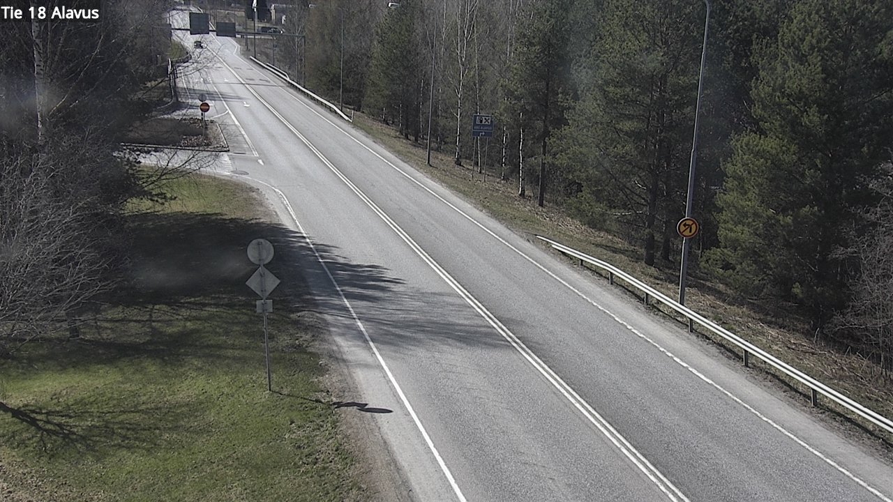 Weather Camera Image Väg 18 Alavo, Alavus, Etelä-Pohjanmaa